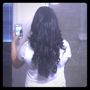 Black sheitel (human hair wig)